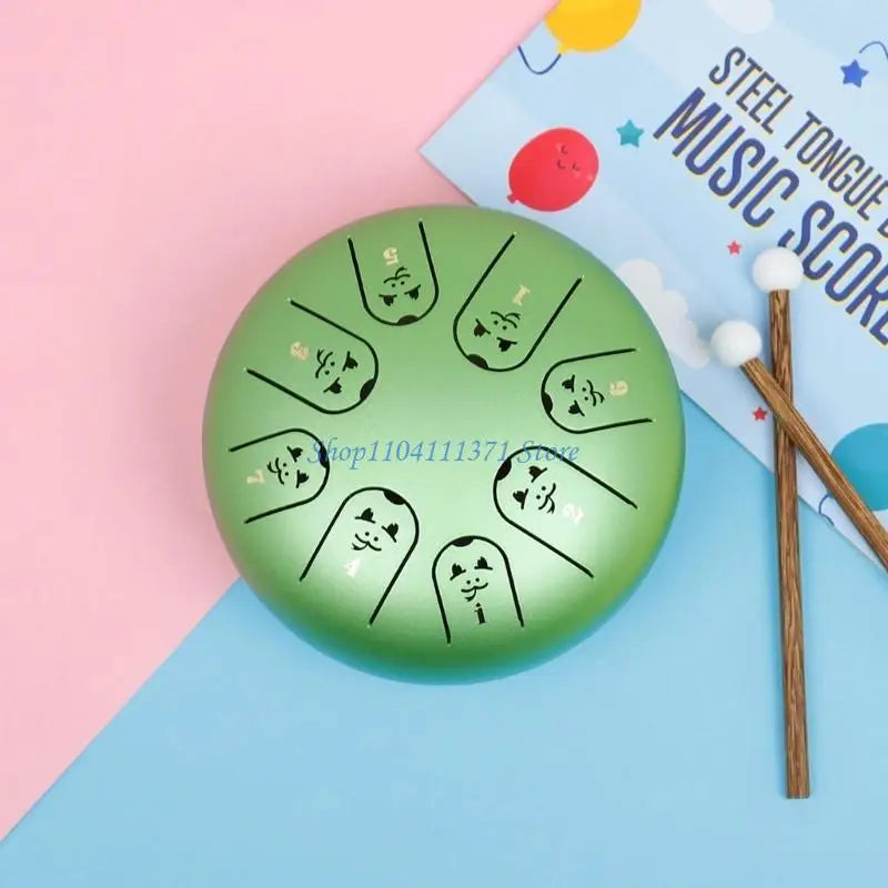 8-Tone Steel Tongue Drum — Musical Percussion Instrument for Beginners