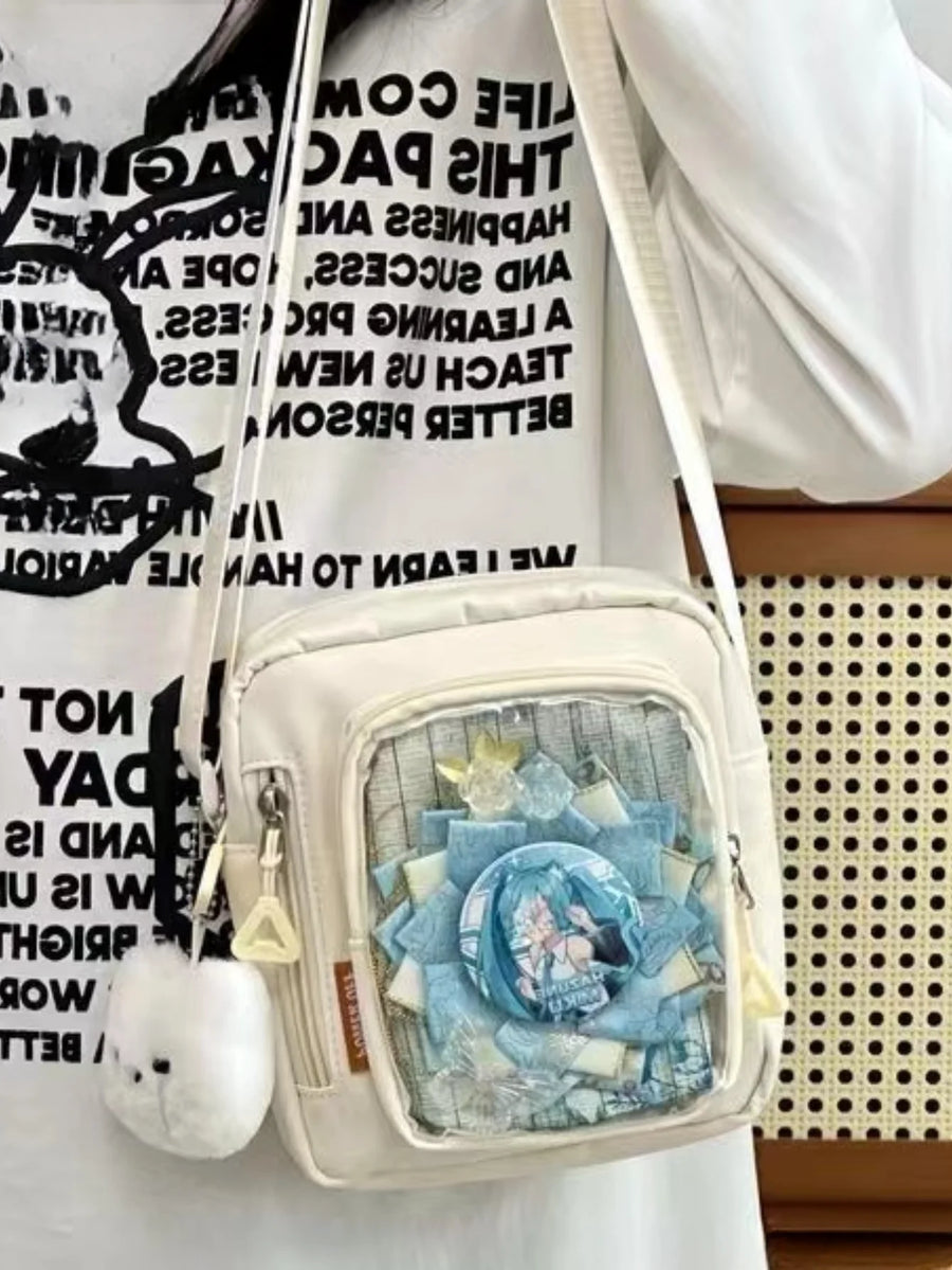 Mini Transparent Crossbody Bag — DIY Display Purse for Phone and Essentials
