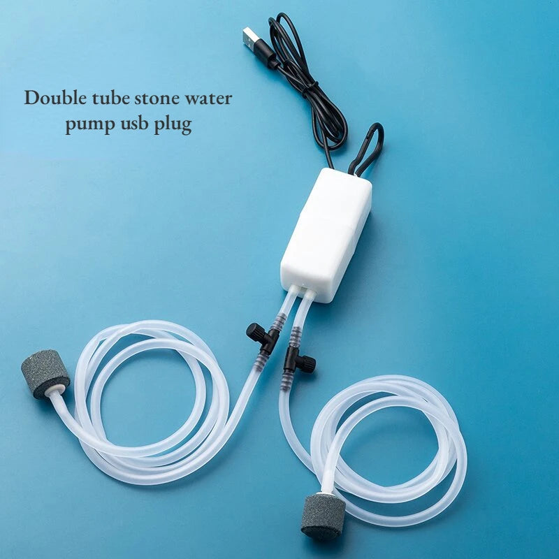Mini Aquarium Air Pump Kit — Silent Oxygenation System for Fish Tanks