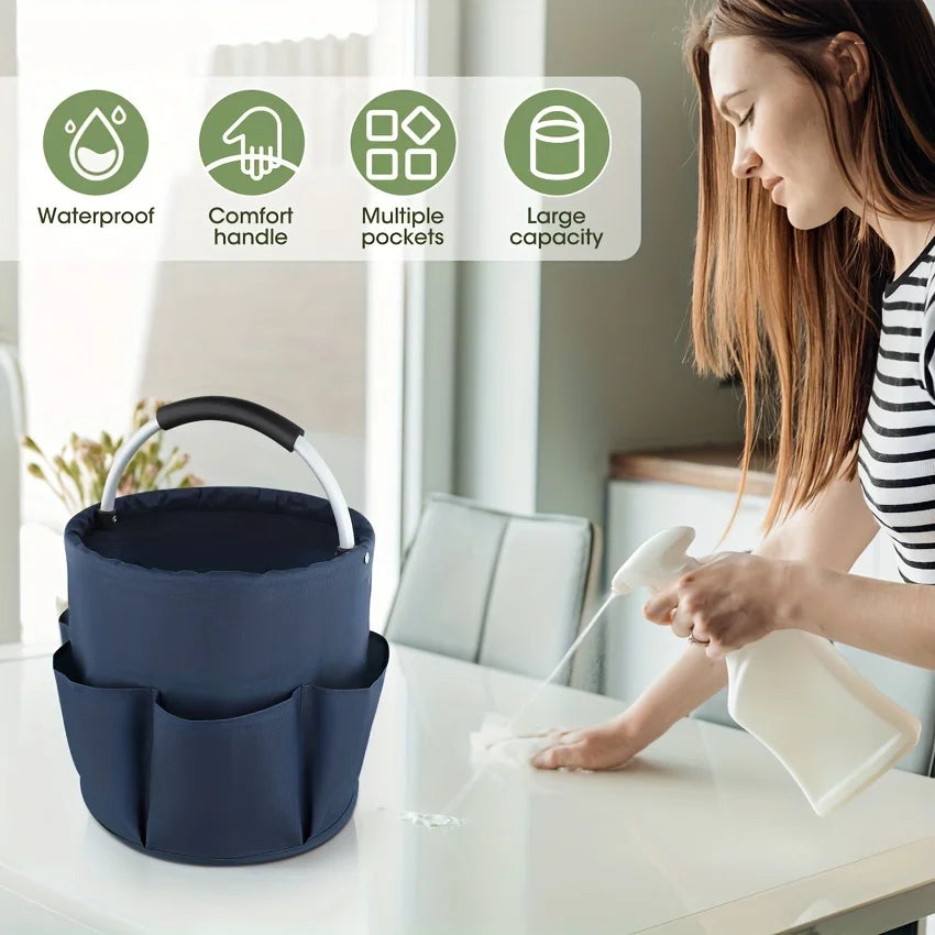 Foldable Tool Storage Bag — 17L Multi-Purpose Organizer Basket