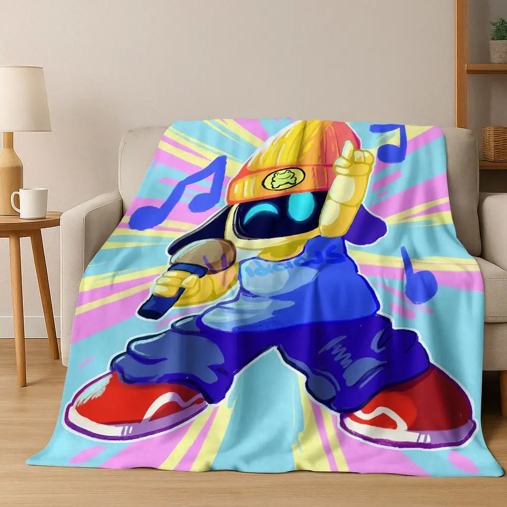KAYOU Cartoon Flannel Blanket — Soft Warm Throw for Home and Travel
