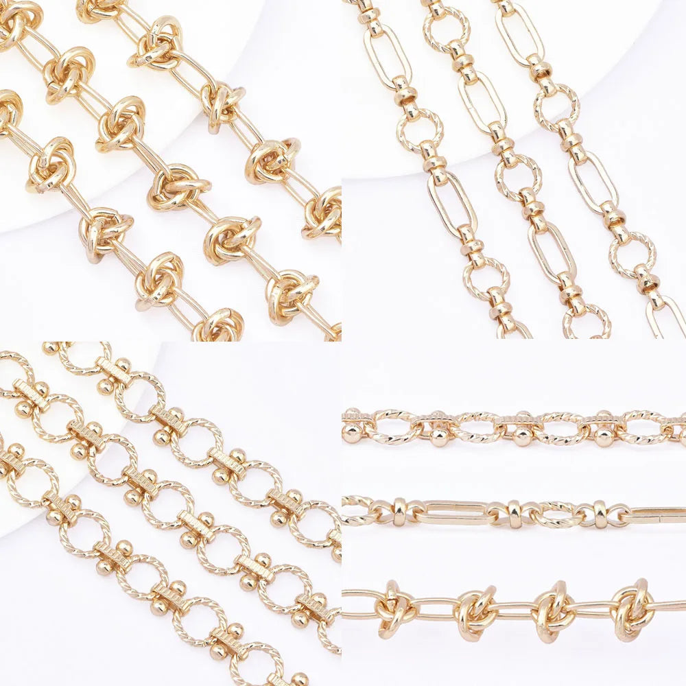 TARIN THOMAS Brass Jewelry Chain — 0.5 Meter DIY Necklace & Bracelet Link