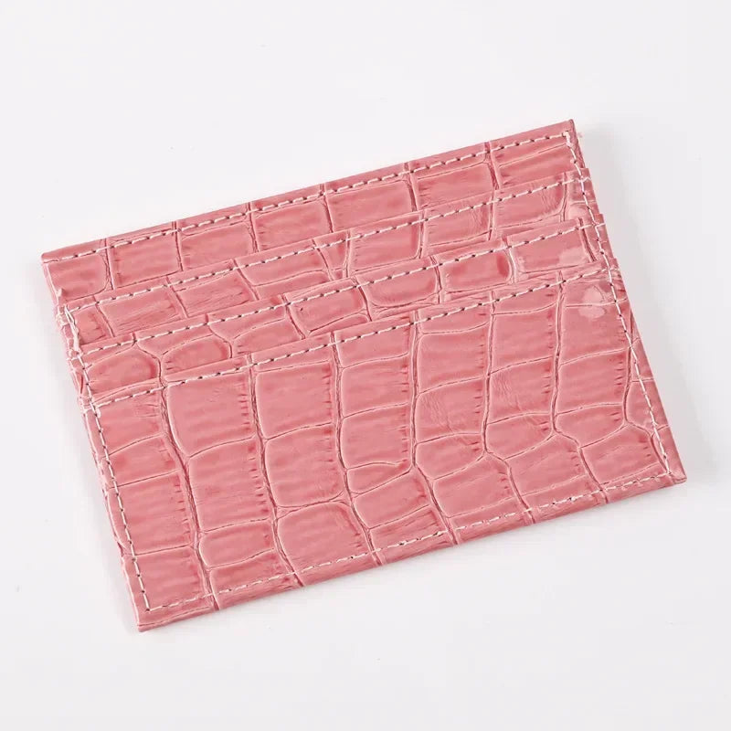 eTya Slim PU Leather Card Holder — Minimalist Wallet for Business and Students