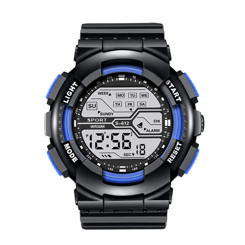 YIKAZE Men's Digital Sports Watch — Waterproof LED Military Wristwatch