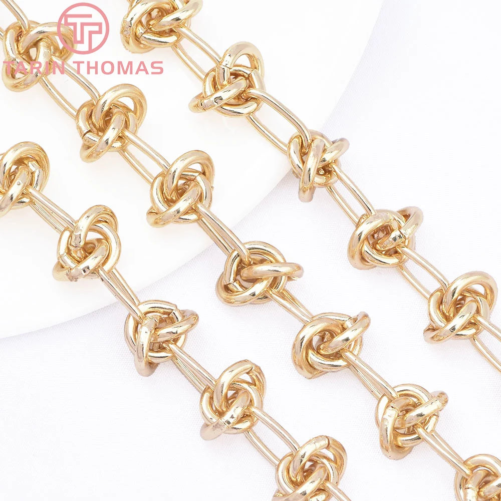 TARIN THOMAS Brass Jewelry Chain — 0.5 Meter DIY Necklace & Bracelet Link