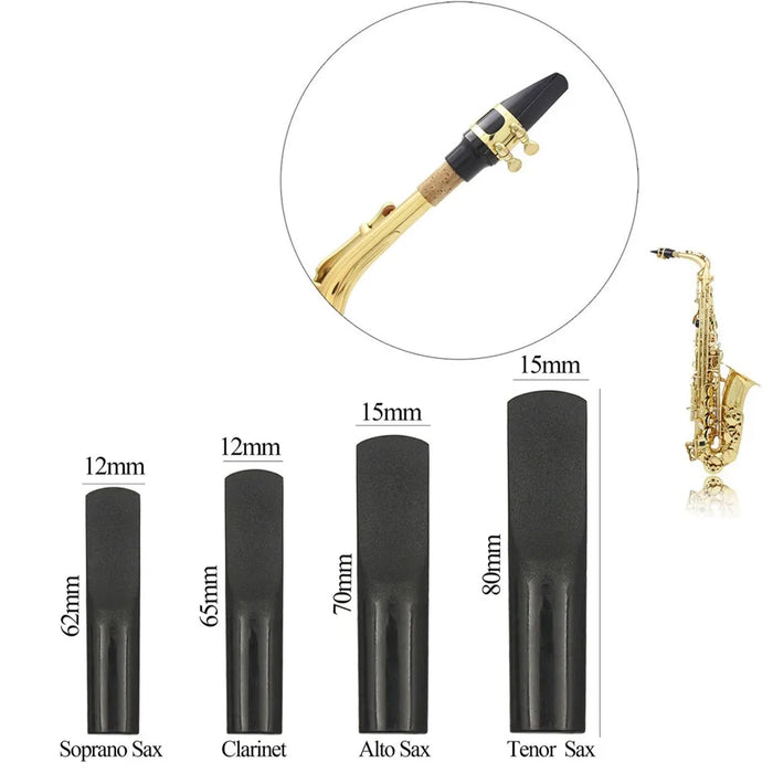 TOOPRE Synthetic Resin Saxophone Reeds — Durable 2.5 Strength for Wind Instruments