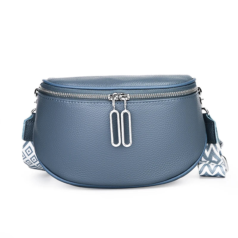badiman Genuine Leather Tote Bag — Versatile Shoulder & Crossbody Handbag