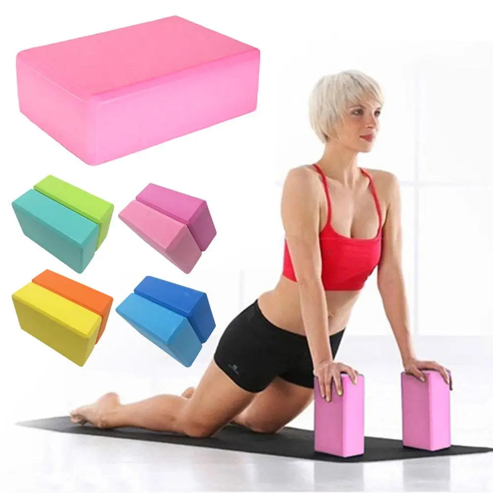 Yoga Support Bricks — High-Density EVA Pilates Blocks for Stretching