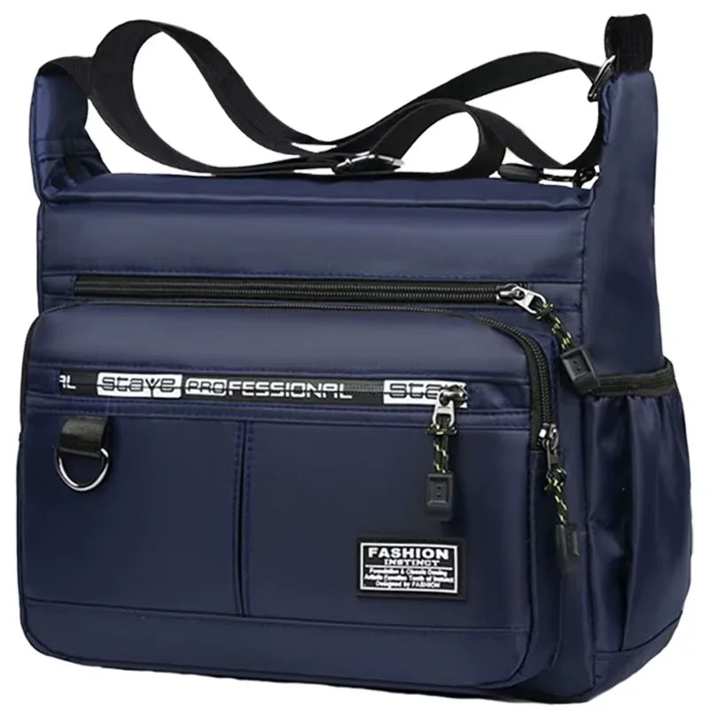 Men's Business Crossbody Bag — Multi-Pocket Professional Shoulder Bag
