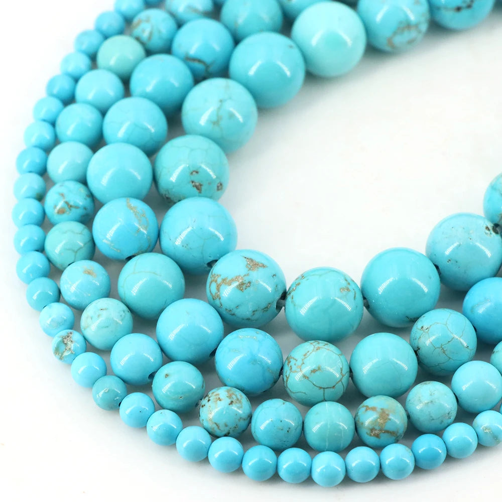 Natural Stone Gemstone Beads — Round Crystal Spacers for Jewelry Making