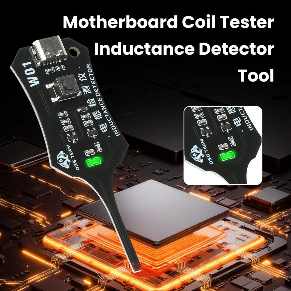 Aideepen Type C Inductance Tester — Electromagnetic Coil Detector Tool