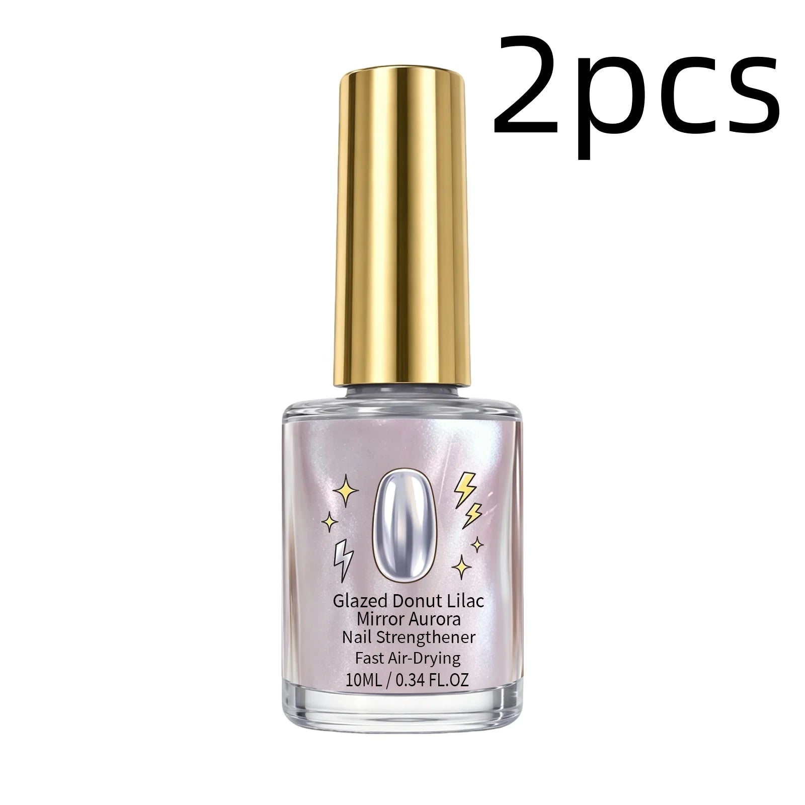 Mirror Aurora Nail Polish — Translucent Shimmer Lilac Purple, Quick Dry