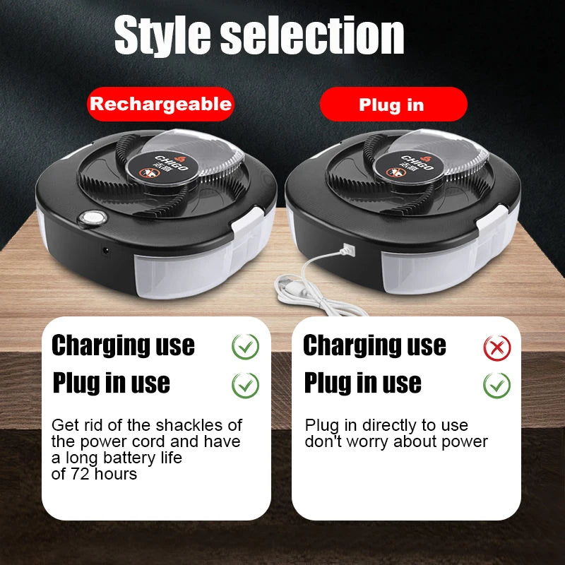 Electric Fly Trap — Rechargeable Indoor and Outdoor Insect Catcher