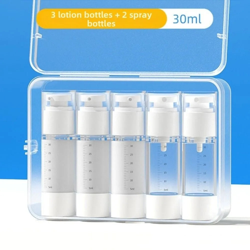 Transparent Travel Refillable Bottle Set — Leak Proof Portable Containers