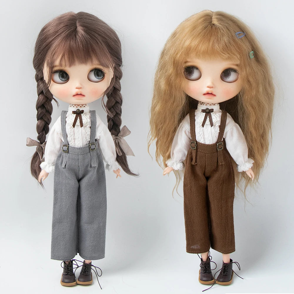 XiDonDon Off-Shoulder Top and Wide-Leg Pants Set — Trendy Doll Outfit