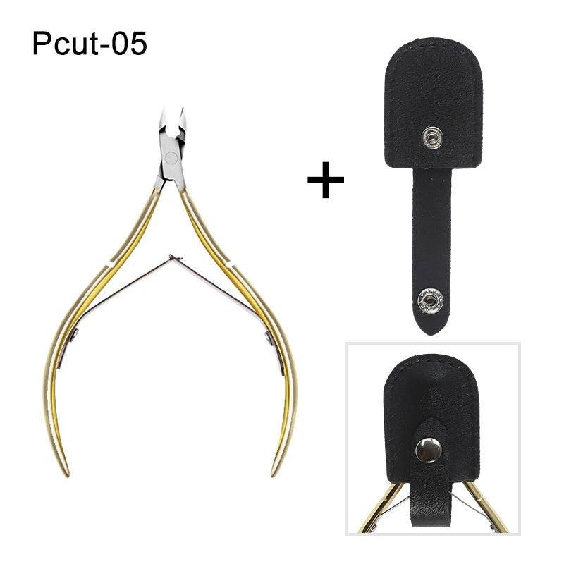 Stainless Steel Cuticle Nipper — Professional Manicure & Pedicure Tool