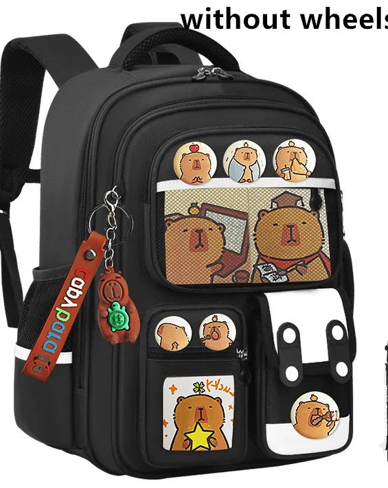 Kids Rolling School Bag — High Capacity Trolley Backpack with Wheels