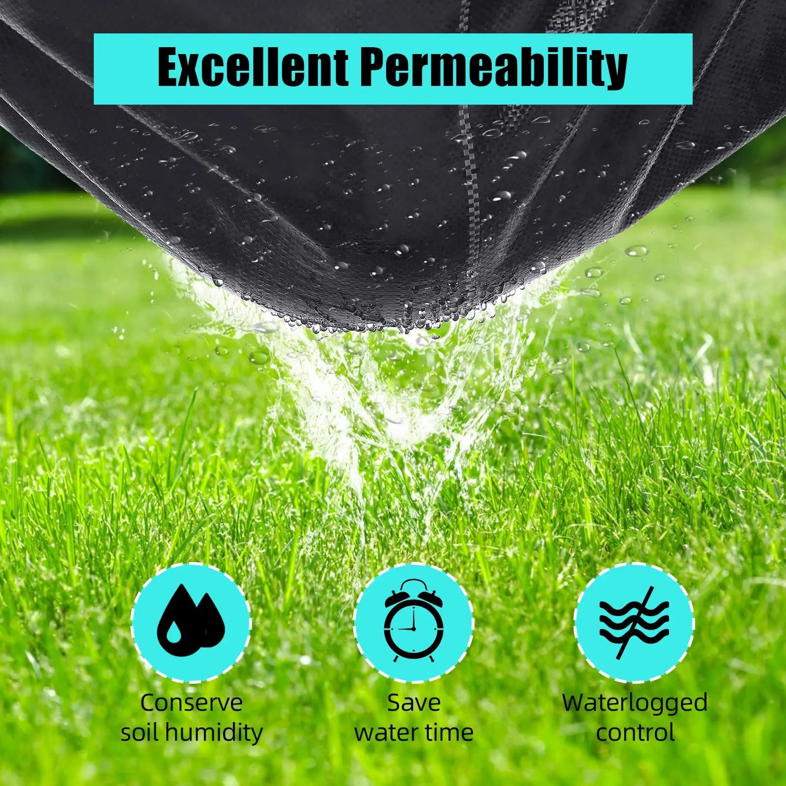 Heavy Duty Weed Barrier Fabric — Premium Landscape Ground Cover Mat