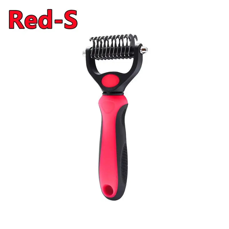 Pet Deshedding Brush — Professional Fur Remover & Knot Cutter