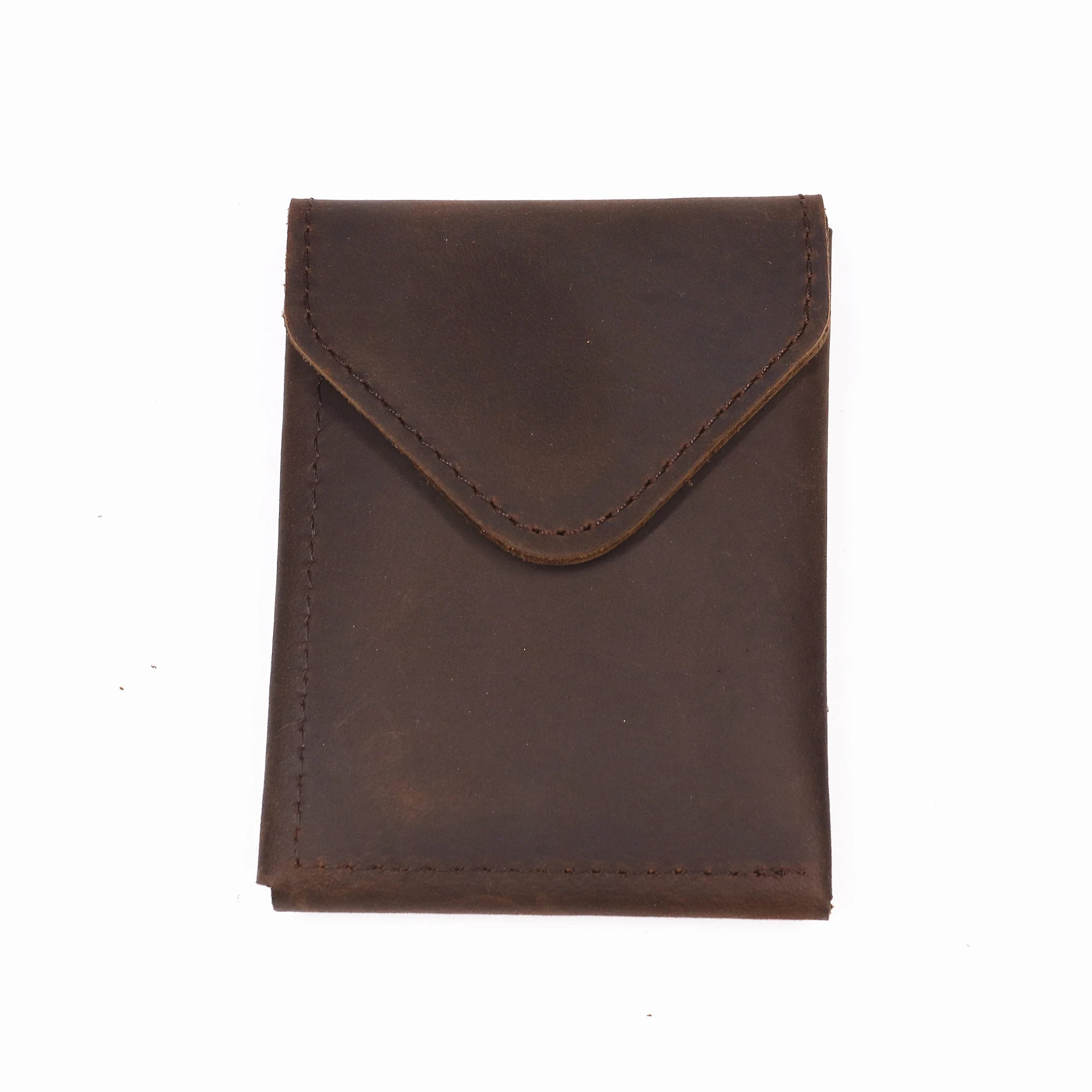 Genuine Leather Men's Slim Wallet — Minimalist Cowhide Card Holder
