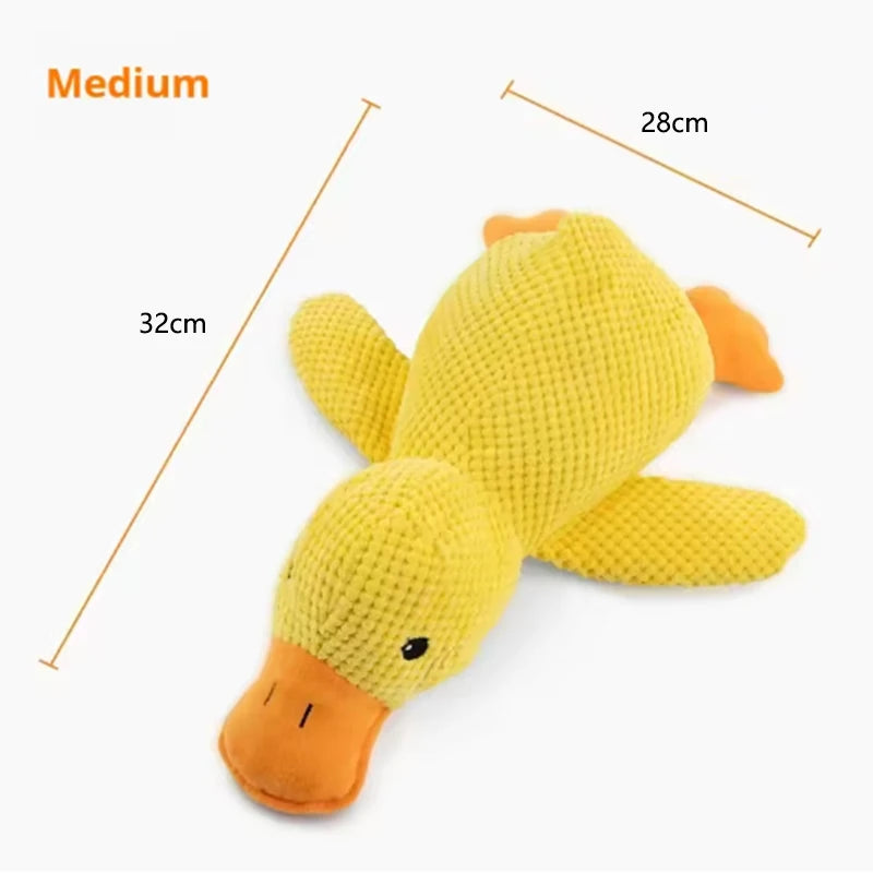 Interactive Plush Duck Squeak Toy — Boredom Relief for Dogs