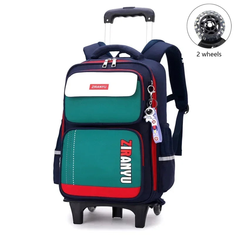 Student Rolling Backpack — Multi-Functional Trolley Bag for Primary School