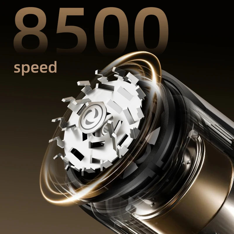 Men's Electric Rotary Shaver — Portable Design with LED Power Display