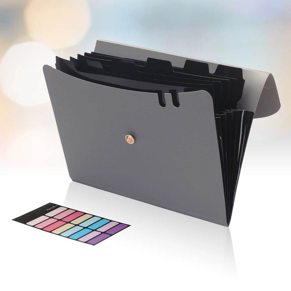 Expanding File Folder — 7 Pocket Accordion Organizer for A4 & Letter