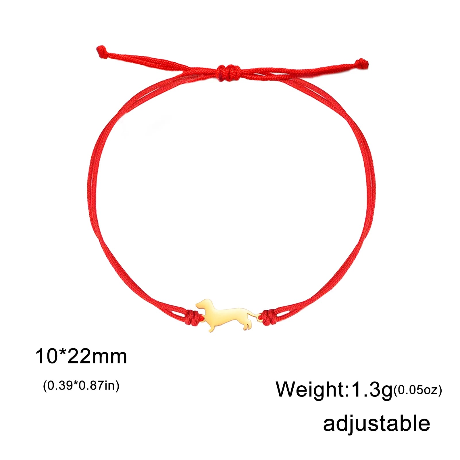 Dachshund Dog Stainless Steel Bracelet — Elegant Animal Jewelry for Women