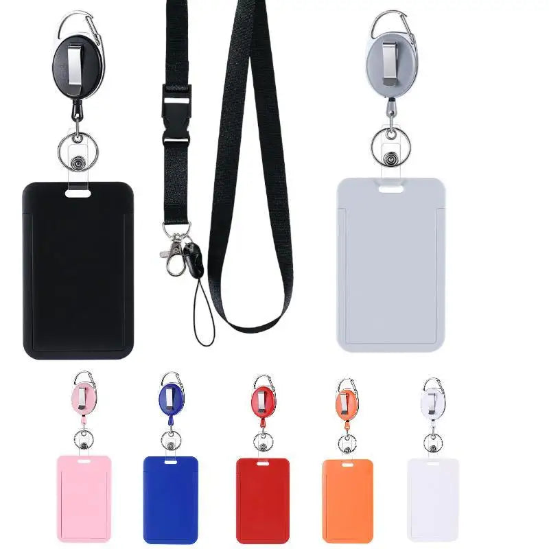 eelhoe Retractable Badge Holder — Durable ID Card Sleeve with Lanyard