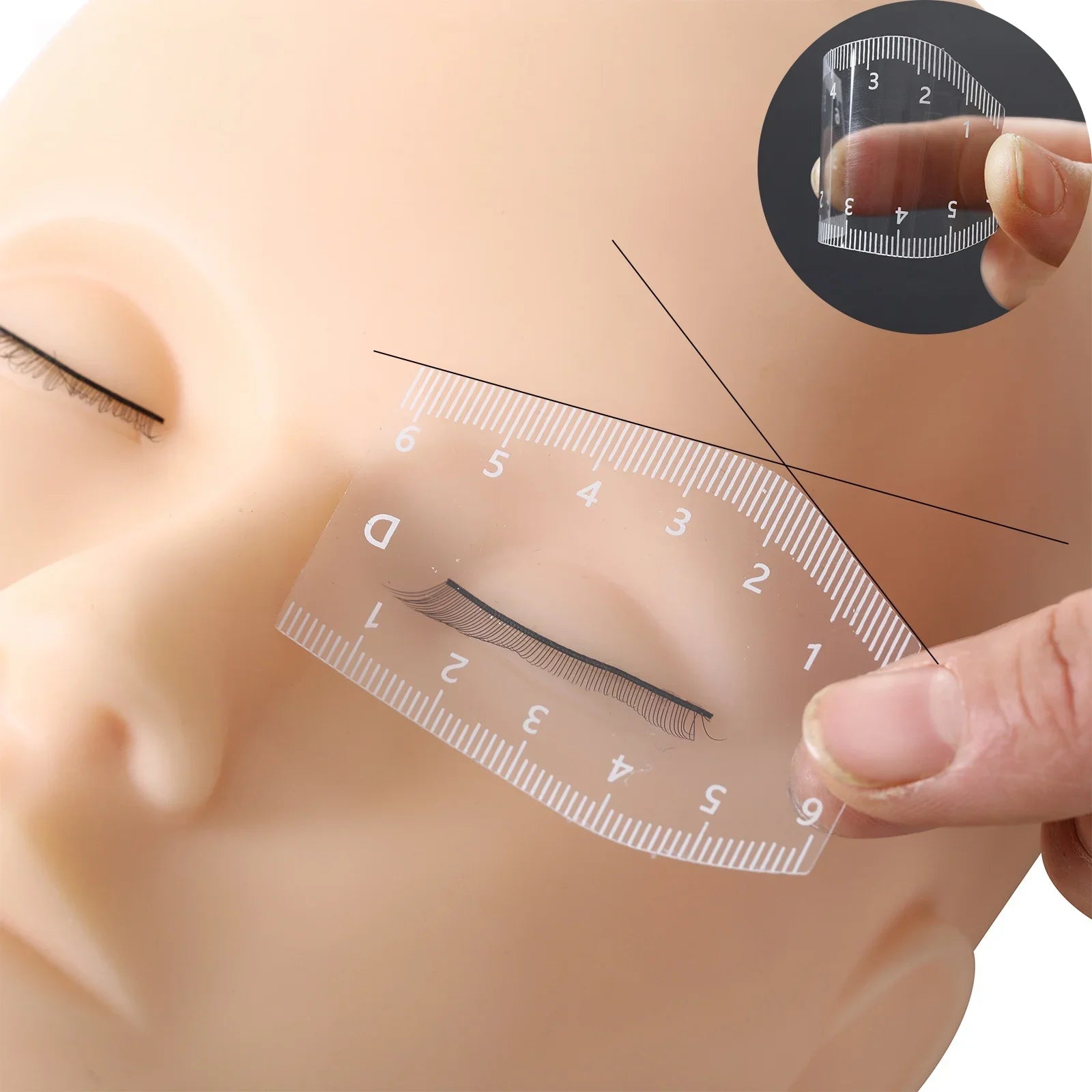 Eyebrow Stencil Ruler Template — Precision Shaping Guide for Makeup