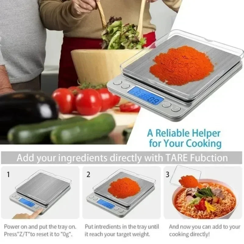 Digital Precision Kitchen Scale — High Accuracy Measuring Balance