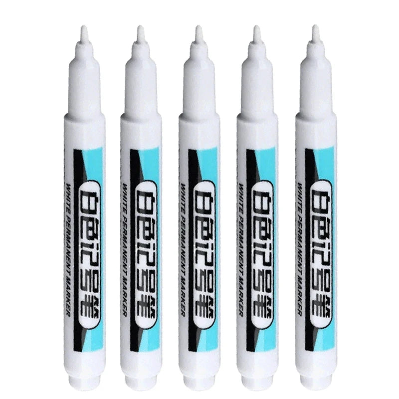 HOPK White Permanent Marker Pens — Multi-Surface Paint Pen Set