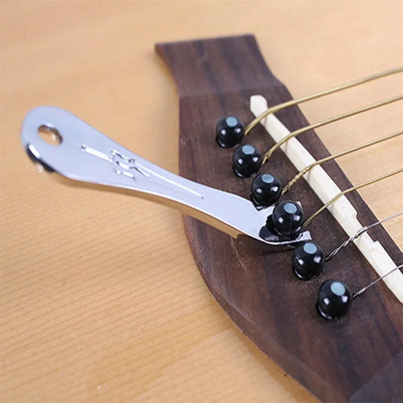 Professional Guitar String Winder — Metal Bridge Pin Puller Tool