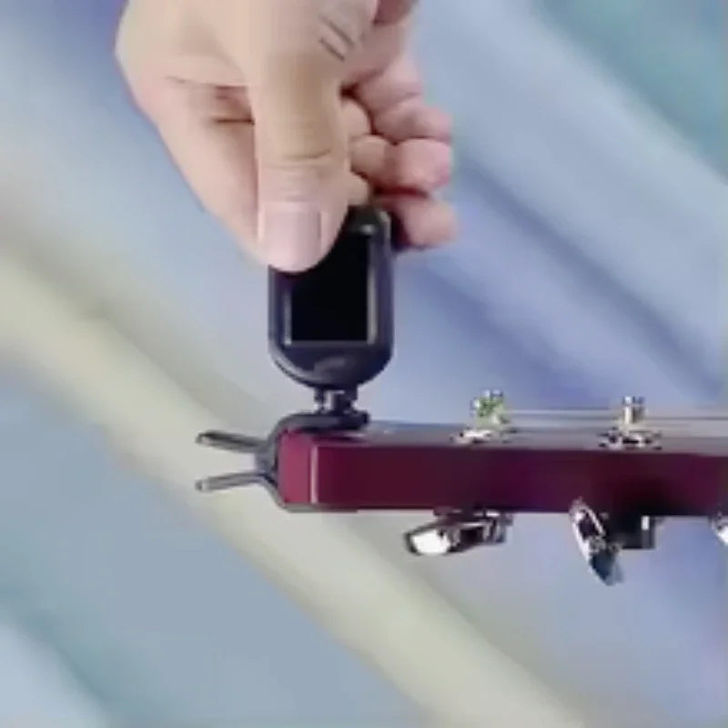 GIOIO Clip-On Chromatic Guitar Tuner — Compact Digital LCD Display