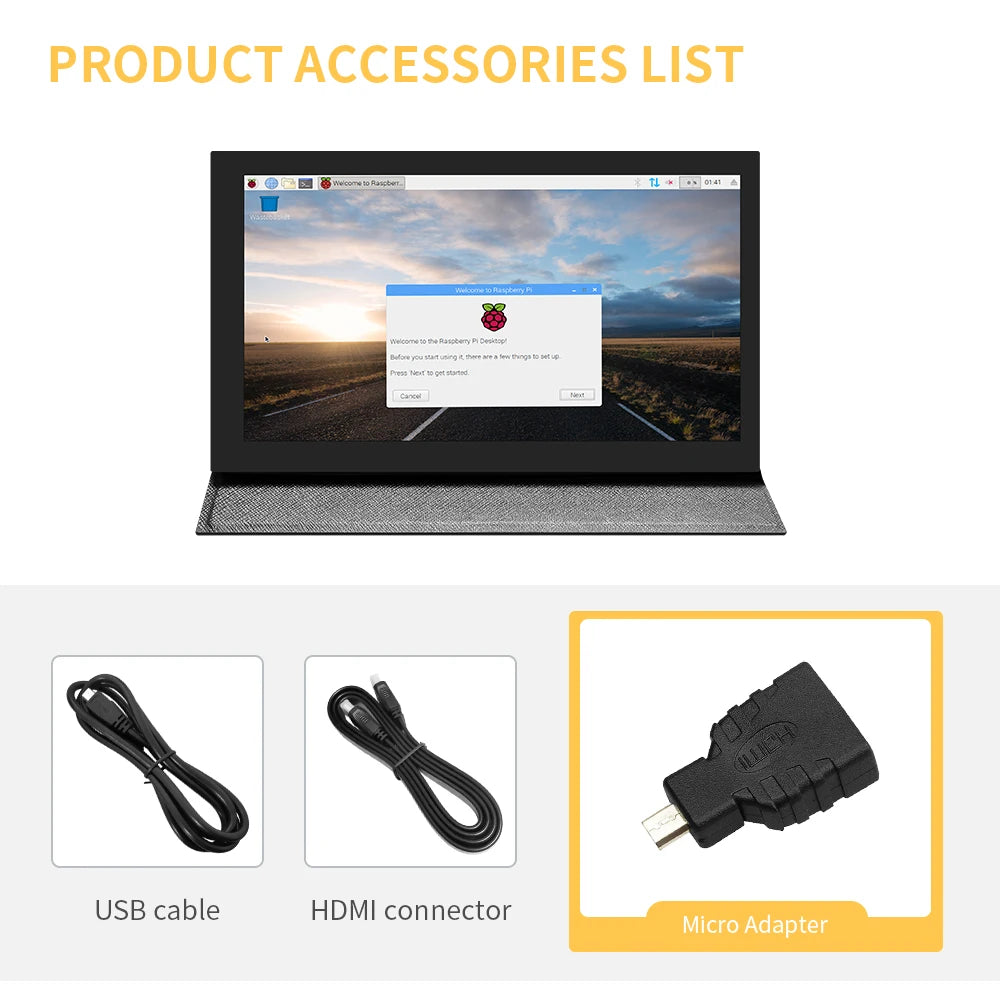 KEPIFO 7 Inch Portable Touchscreen Monitor — IPS Display for Mini PCs