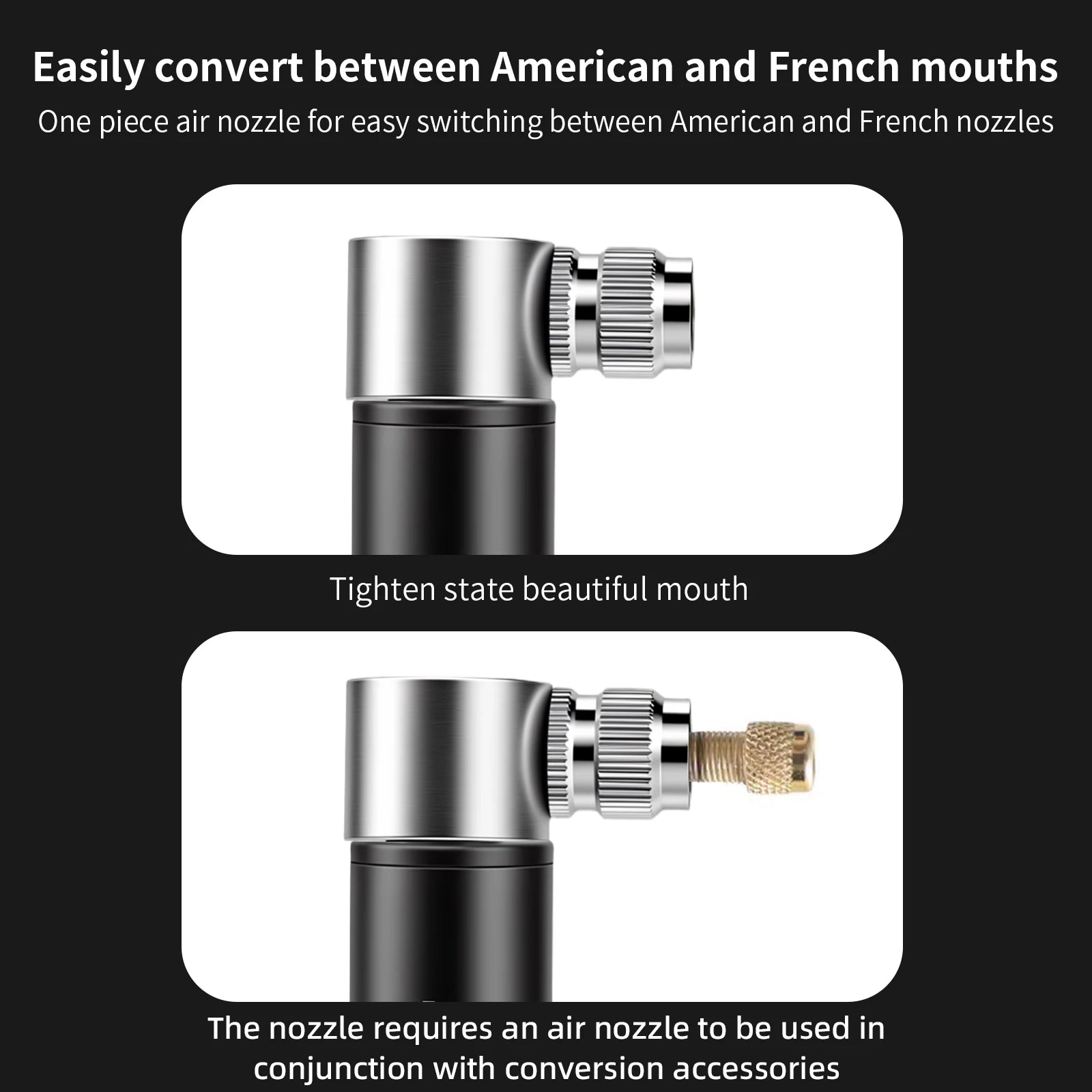 TOSUOD Mini Bicycle Pump — Compact High-Pressure Manual Inflator
