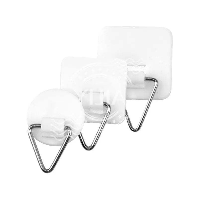 Invisible Adhesive Plate Hangers — Self-Adhesive Wall Hooks for Dishes