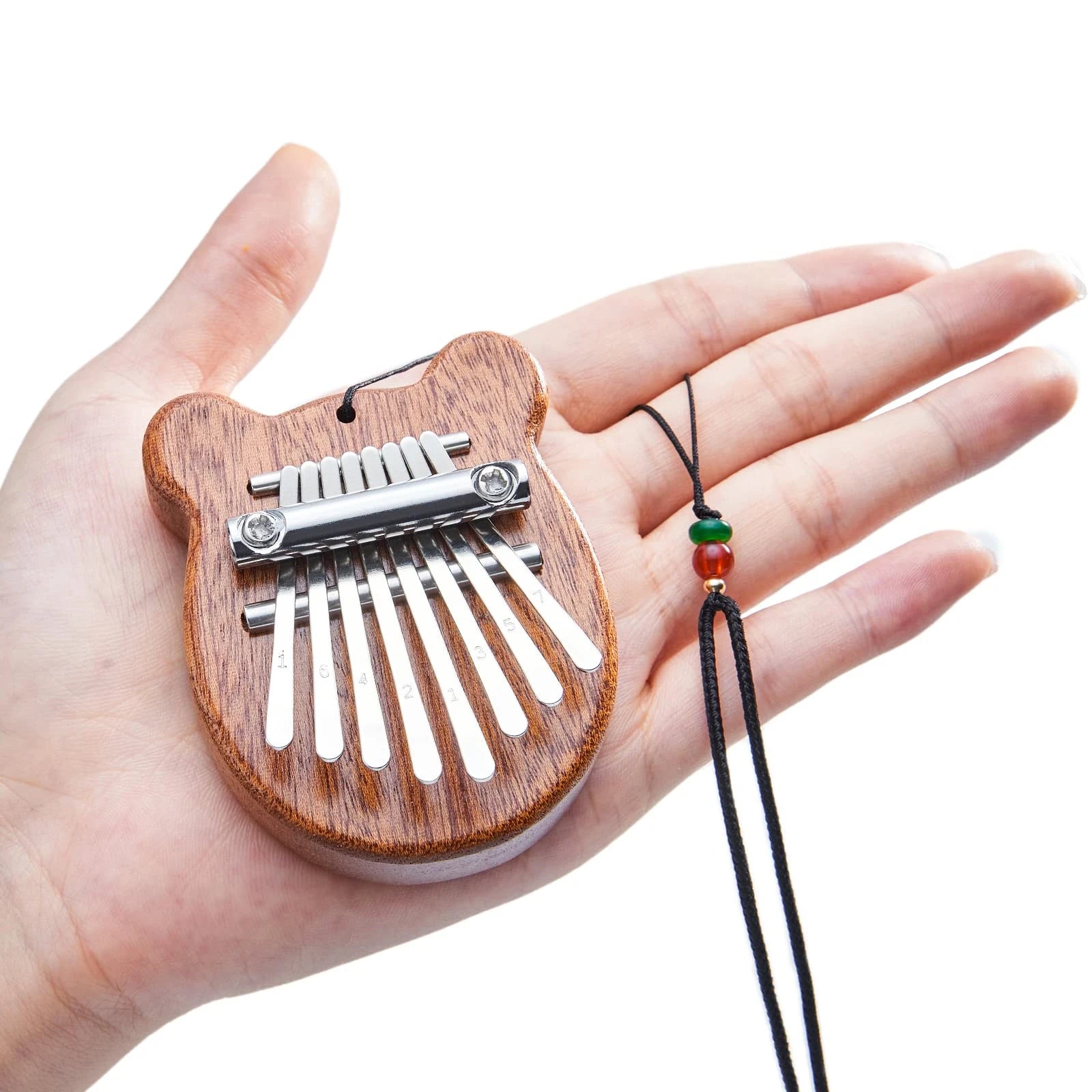 Miwayer 8-Key Mini Wooden Kalimba — Portable Thumb Piano Musical Instrument