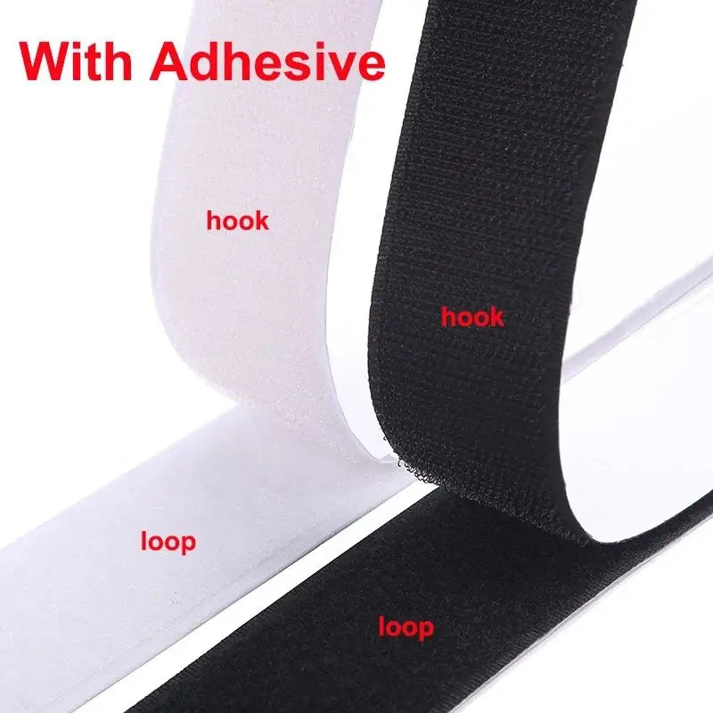 Self-Adhesive Hook and Loop Tape — Extra Strong Double Sided Fastener