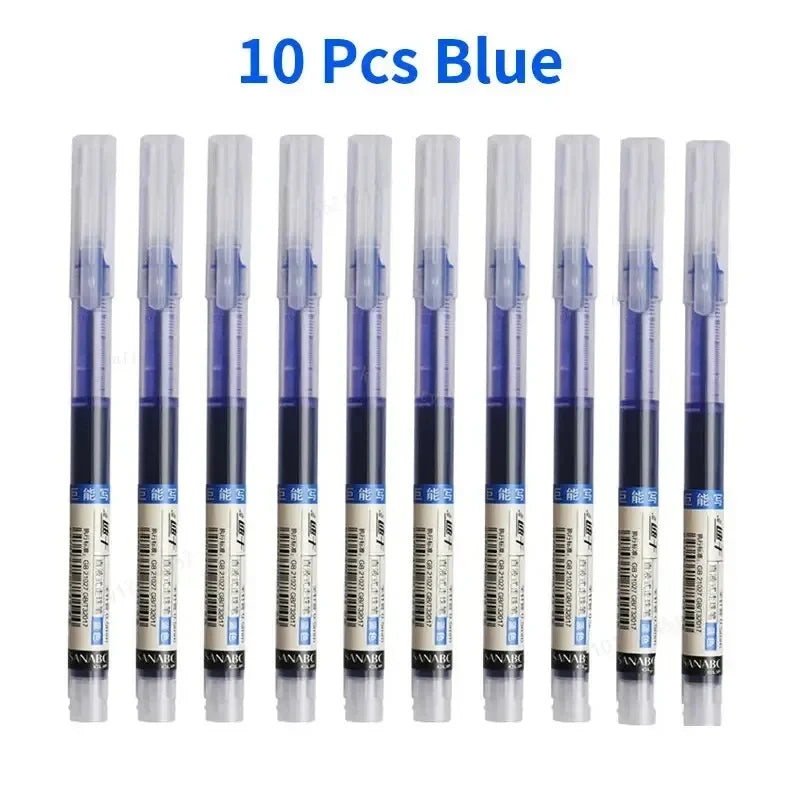 Colorful Gel Pen Set — Quick-Drying Liquid Ink for Writing and Drawing
