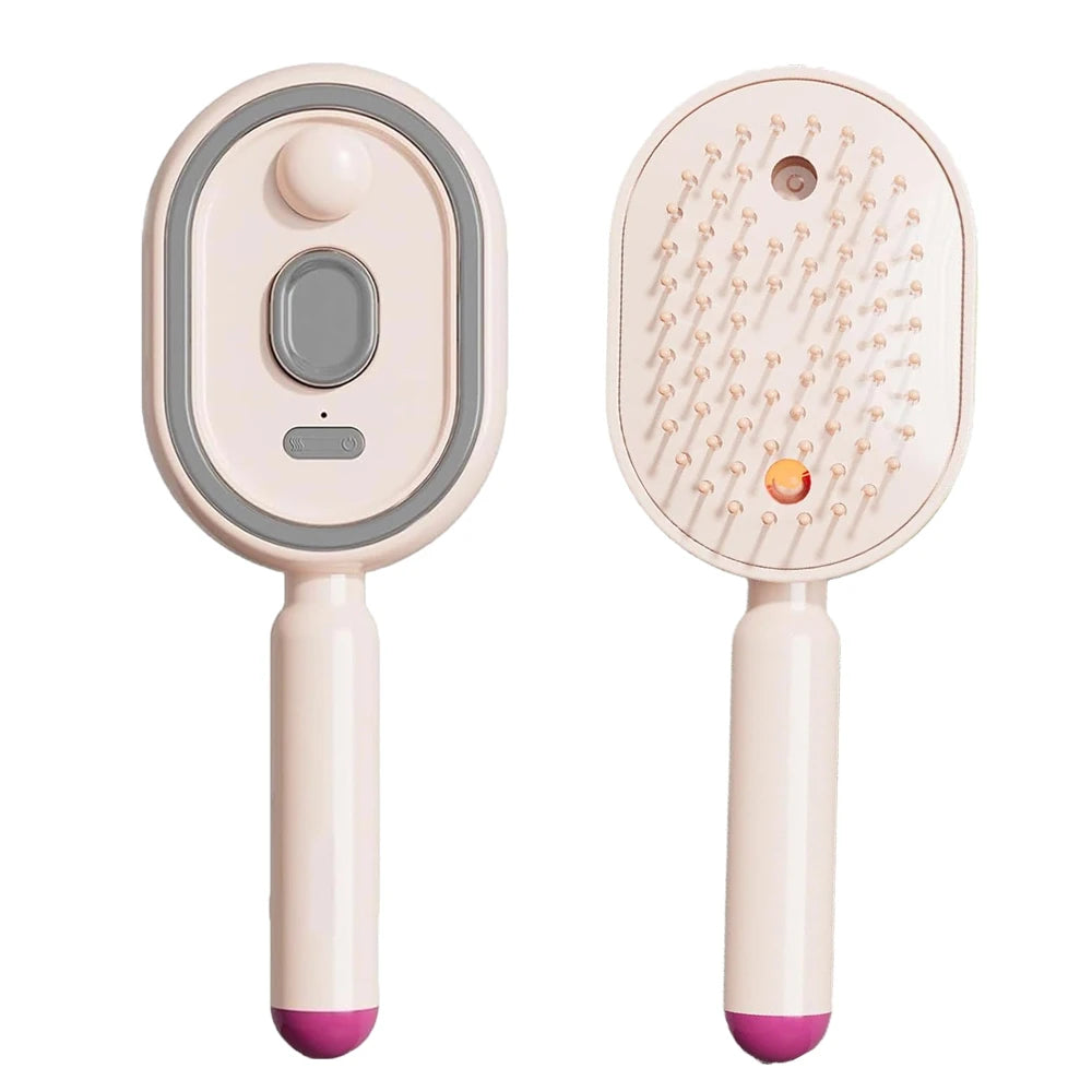 Electric Spray Hair Brush — Cordless Detangling & Anti-Static Styling Tool