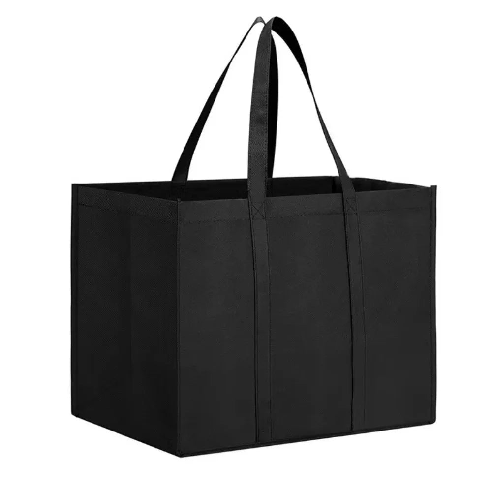 Reusable Grocery Shopping Bags — Large Foldable Non-Woven Tote