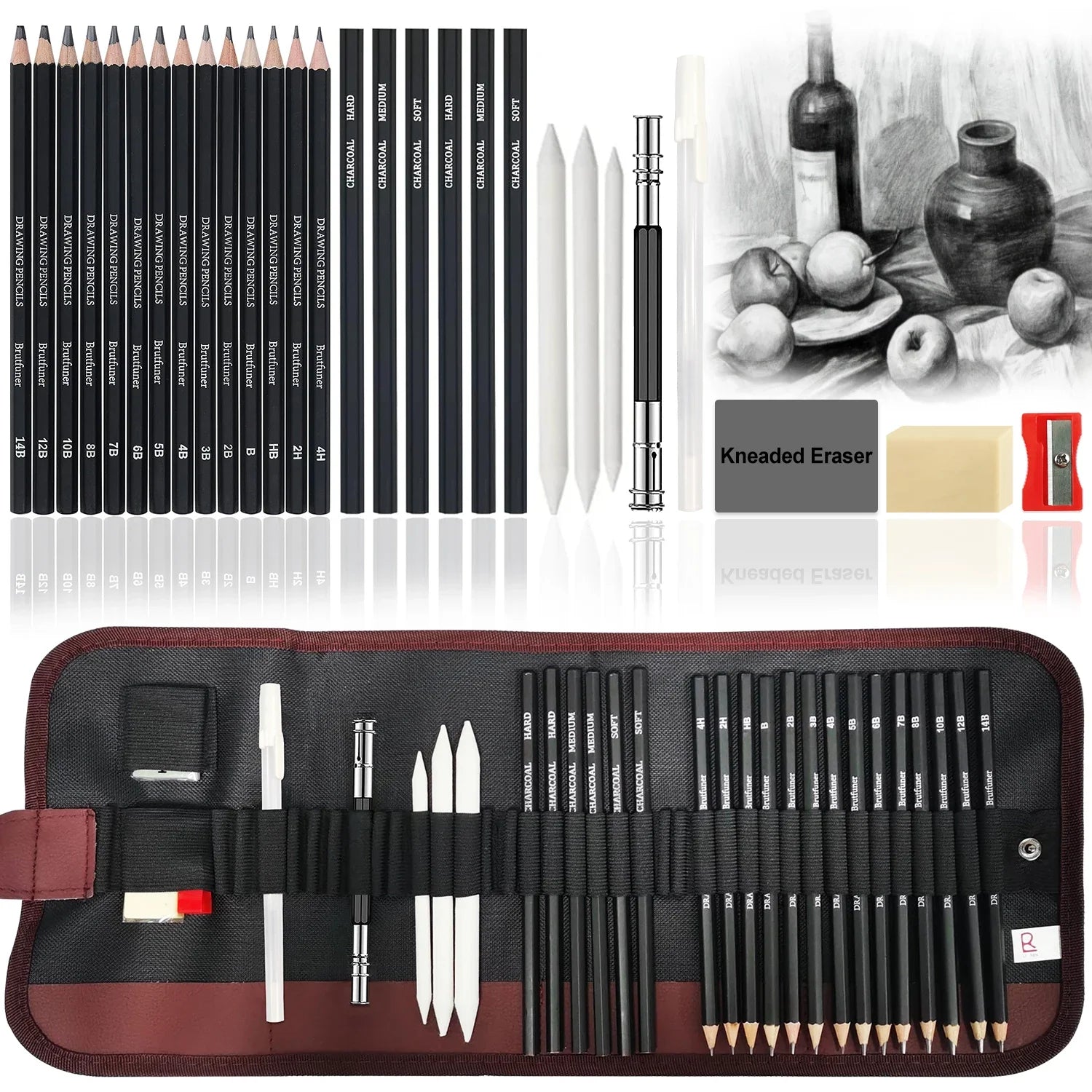 Professional Sketching Kit — Comprehensive Art Supplies Set for Drawing