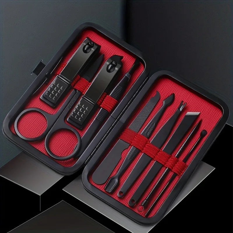Professional 10-Piece Nail Clipper Set — Complete Manicure Kit for Home Use