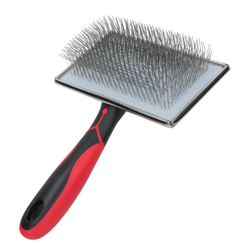 Pet Grooming Needle Comb — Stainless Steel Fur Trimming Tool