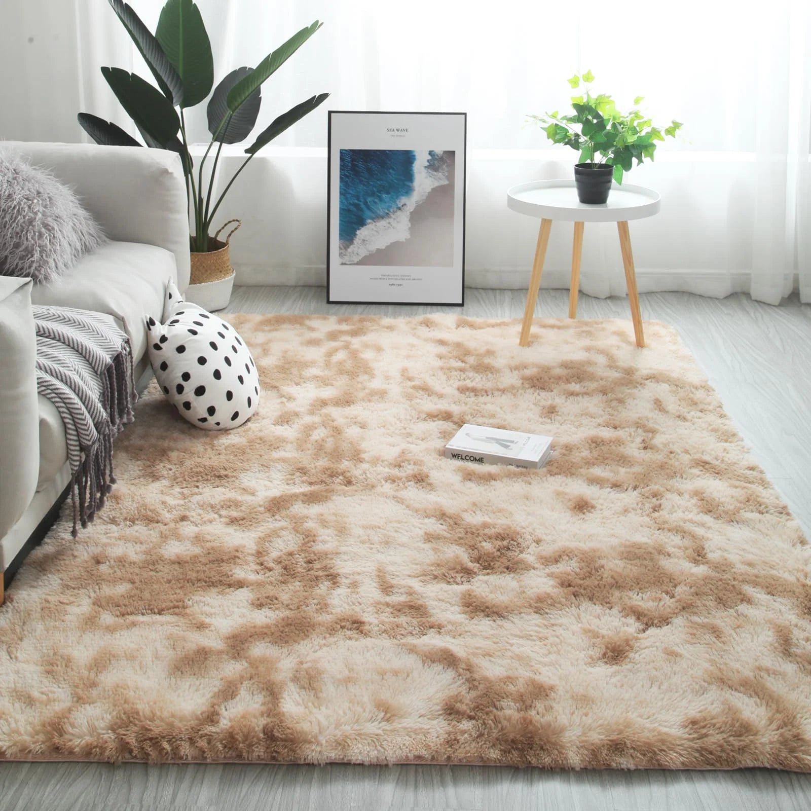 VIKAMA Ultra-Soft Puffy Rug — Plush Floor Mat for Bedroom & Nursery