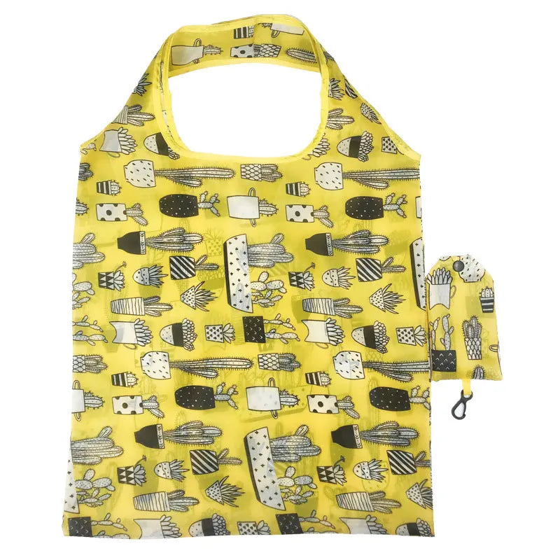 Foldable Nylon Shopping Bag — Lightweight Reusable Grocery Tote