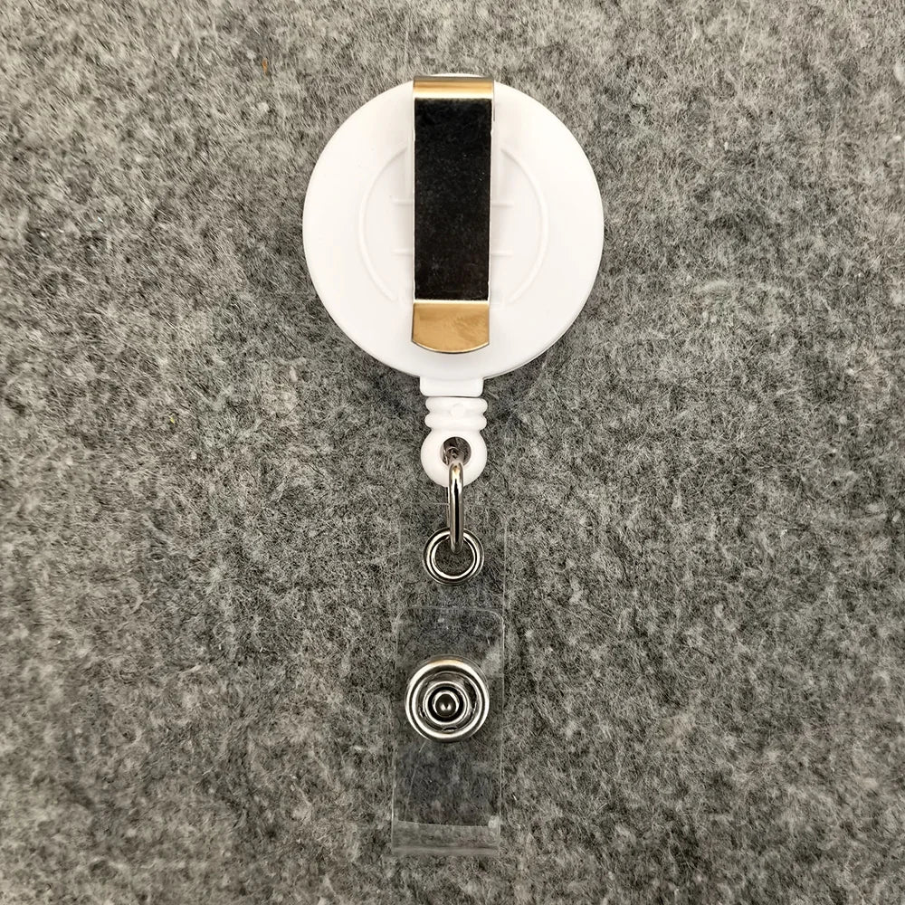 Retractable Badge Reel — Adjustable ID Card Holder for Work and School