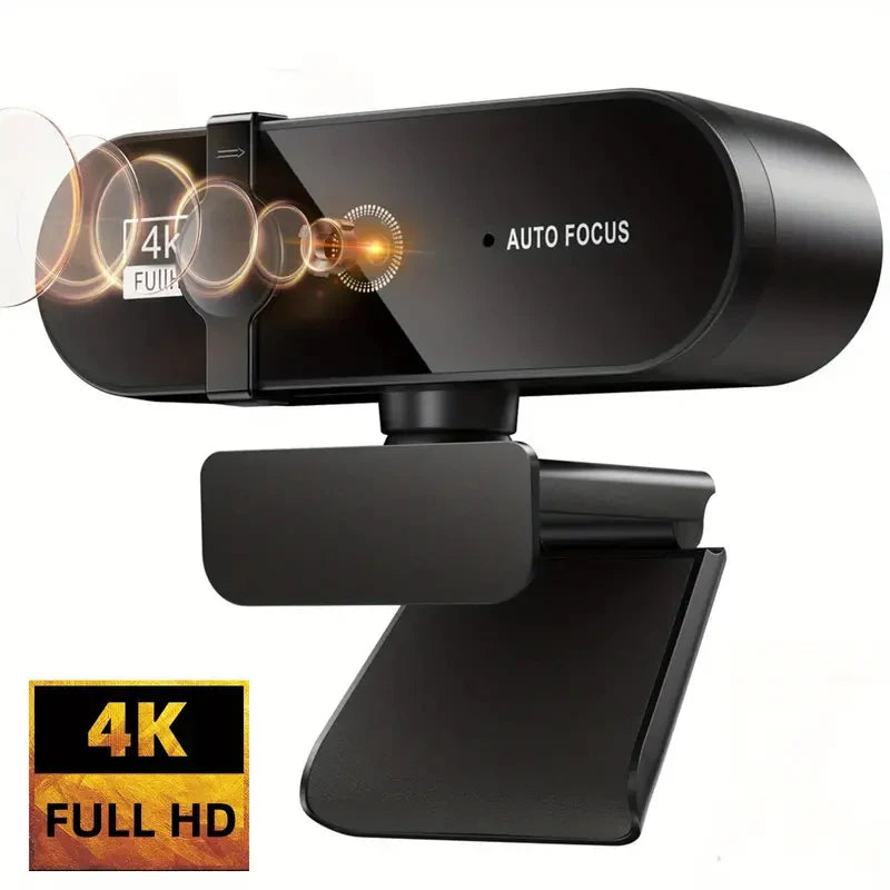 High Definition Mini Webcam — Auto Focus USB Camera with Microphone
